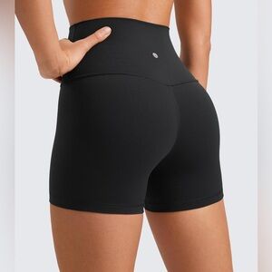 CRZ YOGA Butterluxe Biker Shorts 4'' - High Waisted Booty Workout Yoga Spandex